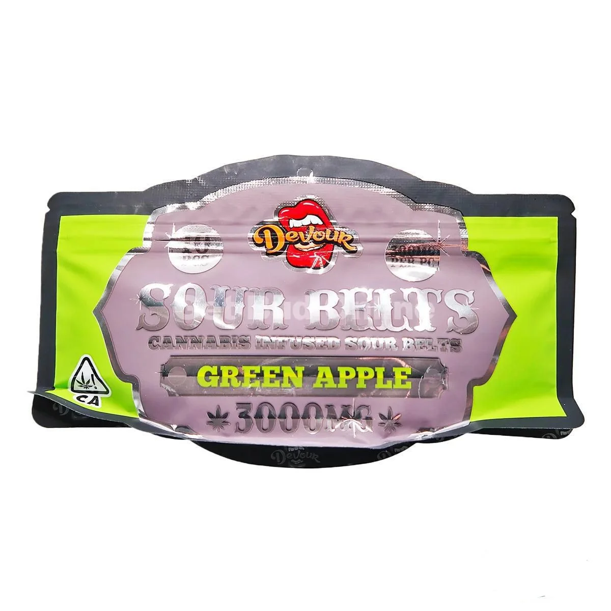 Devour Sour Belts Green Apple